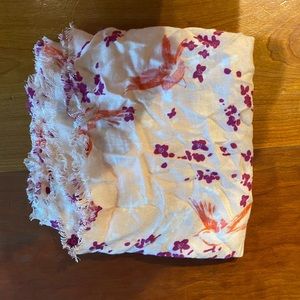 Light pink floral infinity scarf BOGO